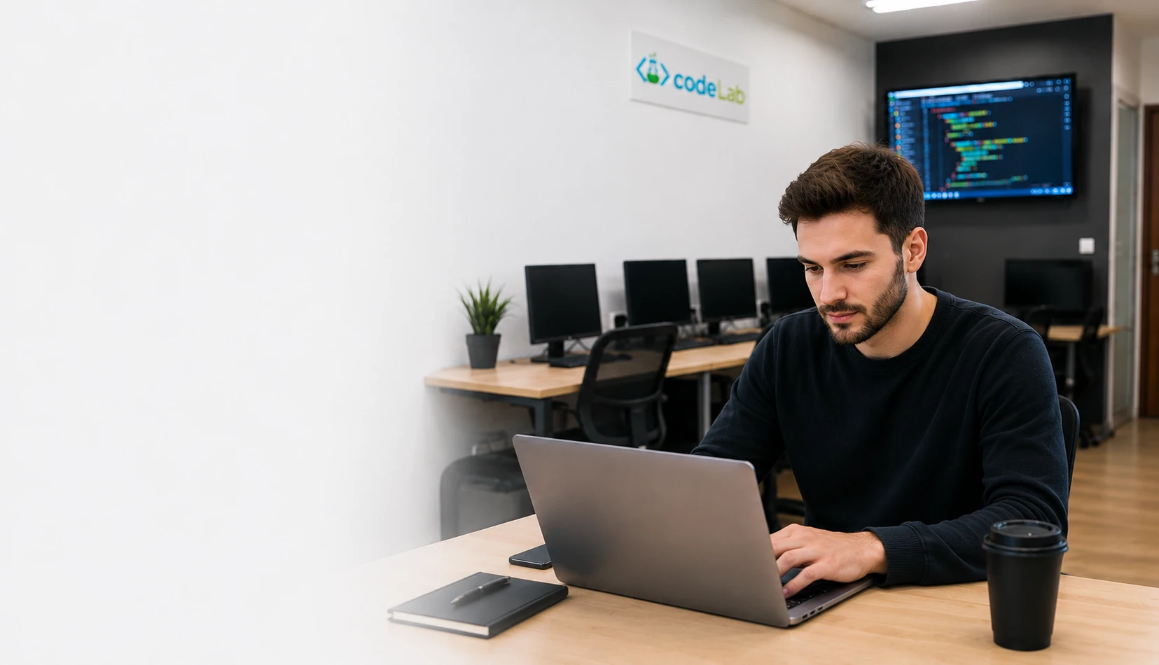 Java програмиране в учебната зала на codeLab в Бургас